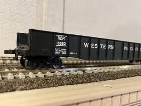 21050 Proto 2000 Ho Scale Western Pacific #6520 Drop End Gondola With Metal Wheels