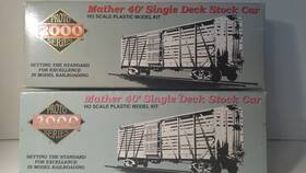 Proto 2000 21203 Lot Of 2 Ho Mather 40 Single Deck Stock Cars B And O