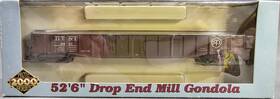 52ft6 Proto 2000 21467 Nos Life-like Ho Scale D.t.&i. Inch Drop End Mill Gondola Car