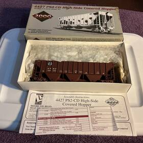 Proto 2000 21852 Ho Scale Kit #21852 Atsf Santa Fe 3-bay Covered Hopper #308085