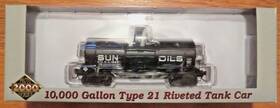 23364 Proto 2000 Sun Oils Sunx 10 000 Type 21 Gallon Tank Car Ho Scale Nos Mib