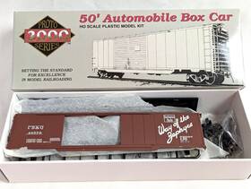 48130 Proto 2000 #48130 Burlington/cb&q 50ft Automobile Doubl-dr Boxcar Factry Assmbld