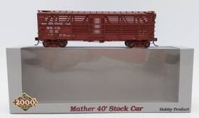920-54635 Proto 2000 Ho Mscx Mather 40ft Stock Car #1525 Ln/box