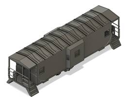 765-2011 Puttman Car Works Ho Scale - Erie Lackawanna C301 Bay Window Caboose