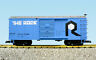R19108c Usa Trains Rock Island Simulated Wood Box Car Blue Silver