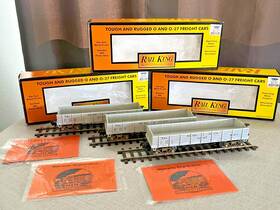 30-7216 Rail King By Mth 658081131542 O And O-27 Gauge W.&a.r.r. 19th Century 34ft Gondola Car #
