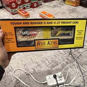 30-7842 Rail King By Mth Electric Trains Borden Modern Reefer Car O Gauge Die-cast Trucks Abs Body New