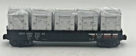 30-72021 Railking By Mth O Gauge Southern Pacific Gondola With 5 Lcl Containers #377455