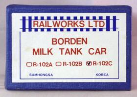 R-102c Railworks Ho Brass Borden Inch Butterdish Milk Car No Fins With Decals