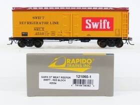 121060-1 Rapido Ho Scale Srlx Swift Red Block Garx 37ft Meat Reefer #2534