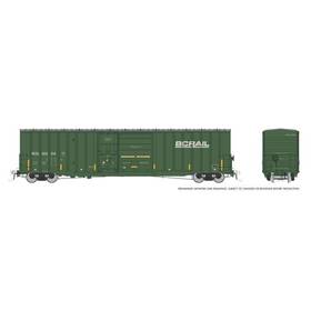 191003a Rapido 191003 Ho Bc Rail Trenton Works Boxcar Faded Conspicuity Stripes #60198