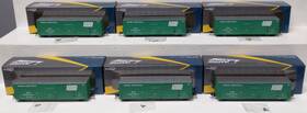 139001 Rapido Trains Ho Penn Central Large Logo Evans X72a Boxcar Pack Of 6