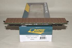 199003a Rapido Trains Ho Scale Rapido-trains 54ft Magor Heavy Duty Flat Car Train Dodx Early