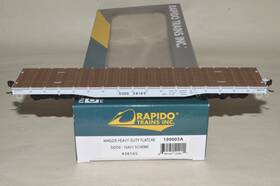 199005a Rapido Trains Ho Scale Rapido-trains 54ft Magor Heavy Duty Flat Car Train Dodx Navy