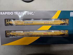 401064a Rapido Trains Gunderson Husky Stack Cars - Ttx Patched Logo 401064 Nib 401064a Rapido Trains Gunderson Husky Stack Cars - Ttx Patched Logo 401064 Nib