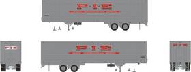 403049 Rapido Trains Ho Pie 40ft Fruehauf Fluted Side Volume Van #v4472
