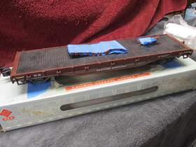 46301 Rea - Railway Express Agency Modern Steel Flatcar Western Maryland Markings Lnib