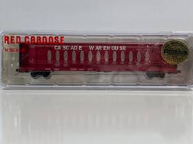 16611-22 Red Caboose Cascade Ware Centerbeam Car N Scale