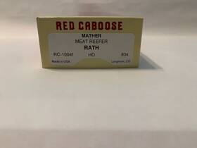 Rc-1004f Red Caboose Ho Mather Meat Reefer Rath #834