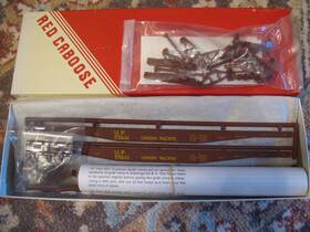 Rc-206j Red Caboose O Scale 2 Rail Kit Union Pacific 42ft 10 Inch Flat Car #55661