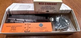 Rc-4101-6 Red Caboose Ho Kit Refrigerator Car Pfe Up/sp Single Herald 92894 Ny