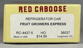 Rc-4437-5 Red Caboose Ho Fruit Growers Express 40ft Iced Reefer #36037 Nib