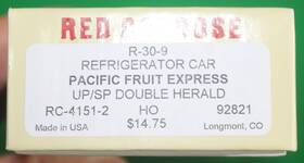 Rc-4151-2 Red Caboose Rc-4448-6 Ho #rc-4151-2 Pacific Fruit Express Pfe R-30-9 Reefer #92821 Up/sp Rc-4151-2 Red Caboose Rc-4448-6 Ho #rc-4151-2 Pacific Fruit Express Pfe R-30-9 Reefer #92821 Up/sp