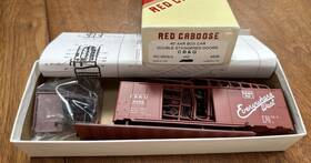 Rc-8505-b Red Caboose Ho Kit #rc-8505-b 40 Aar Box Car Staggered Double Door Cb&q 9309 Ny