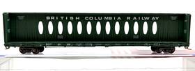 Rn-16605-04 Red Caboose N Rn-16605-4 Centerbeam Car British Columbia Railway Bci # 871239