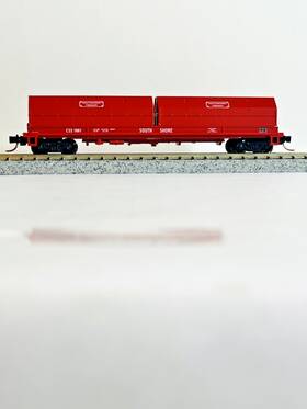 Rn-17635-3 Red Caboose N Scale Coil Car. Chicago South Shore. Css Rd# 1661