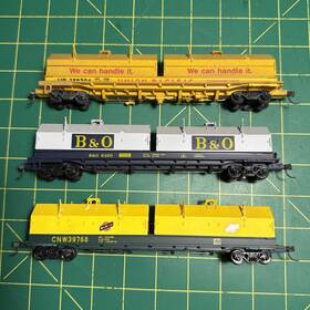 Rr-32524-5 Red Caboose Walters Cushion Coil Lot Of 3 Ho Trains Chicago Northwestern B&o Up