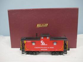 6-51702 Right Of Way Industries Chesapeake And Ohio Steel Caboose #90296 - O Gauge