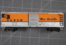 Rivarossi Hr6583b D And Rgw Rio Grande Railroad Box Car Running #2 Ho Train