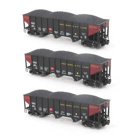 66299-48-3 Rmt - New Hope And Ivyland 70 Ton Hopper Car 3-pack O Gauge Nib