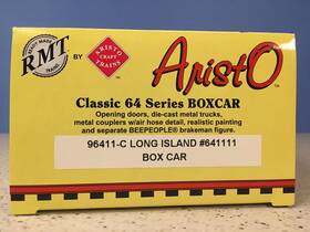 96411-c Rmt Long Island Railroad 40ft C-64 Series Boxcar Aristo O Gauge Aged Obx
