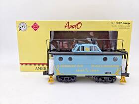 97915-4 Rmt American Railroad N5-c Smoking Lighted Caboose - 3-rail O Video