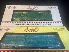 6461930 Rmt Aristocraft Aristo Craft Classic 64 Series New York Central Cattle Cars .two For One Price