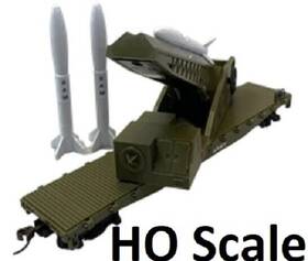 Rih-032180 Rock Island Hobby Ho Scale - Us Army Missile Launch Car With Missiles Inch