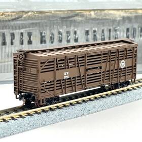 52437 Roco 28689 Missouri Pacific Stock Cattle Livestock Car Mtl Trucks N Scale
