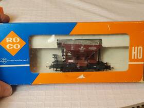 4334-a Roco 4334 A Ho Scale Gravel Coal Car With Load Ln/box