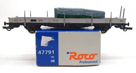 47791 Roco Ho Sbb Low-side Flatcar With Load Ln/box