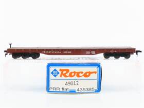 435385 Roco 49012 Ho Scale Prr Pennsylvania Railroad Flat Car #435385