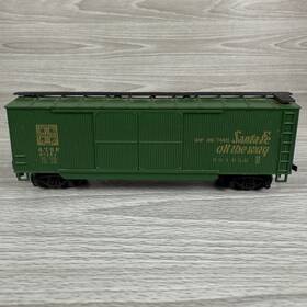 67382 Roco Ho Scale Box Car Santa Fe Atsf Green Vintage Model Train All The Way