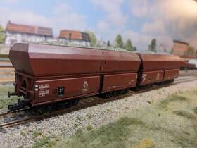 67712 Roco 67711 2 Ho Ore Wagons And Ootz 42 Ep. Iii With Coal Imitation