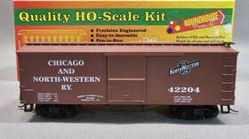 03286 Roundhouse Ho Scale Chicago And North Western Railyard 36ft Old Time Box Car Kit