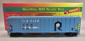 03540 Roundhouse Ho Scale Chicago And North Western Ex Rock 54ft Fmc 3 Bay Hopper Car