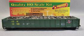 07968 Roundhouse Lighted Ho Scale Chicago And Great Western 50ft Mill Gondola Car With Load