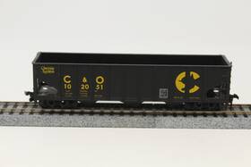 102051 Roundhouse Ho 3-bay Hopper Chessie System C&o Black Rtr
