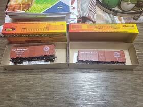 14754 Roundhouse 10604 2 Ho Kits 40ft Aar Box Car Seaboard #14762 #14754