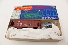 87256 Roundhouse 1464 Ho 2 Bay Covered Hopper Santa Fe Atsf Kit